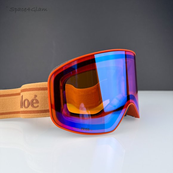 Chloe Ski Mask CH0072S 003 Matte Rust Orange Multilayer Blue Zeiss  CH 0072S - Picture 8 of 10